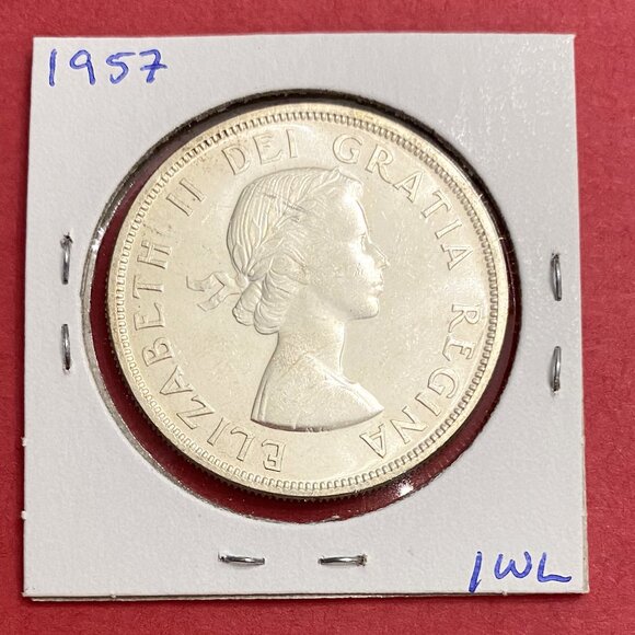 Wonderous Uncirculated Pair of 1957 Canada Silver $1 Coins! - Picture 6 of 16